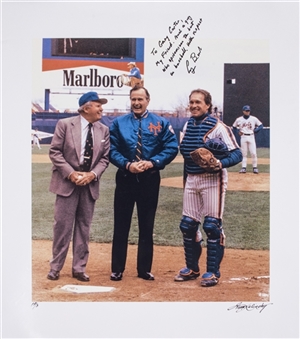 George H.W. Bush Signed and Inscribed 31 x 36 Poster To Gary Carter (PSA/DNA & Beckett)